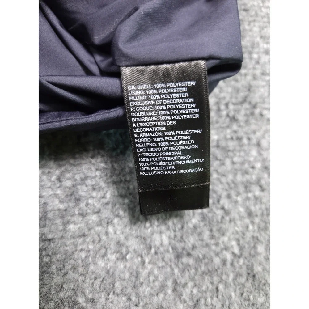 The North Face Puffer Jacket Mens Medium Navy Blue Full Zip